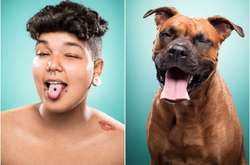 Одна эмоция на двоих: 14 фотографий хозяев, которые чертовски точно скопировали своих питомцев 