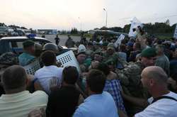 Столкновение между сторонниками Саакашвили и пограничниками