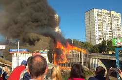 Пожежа на ринку на Борщагівці