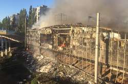 Наслідки пожежі на Борщагівці