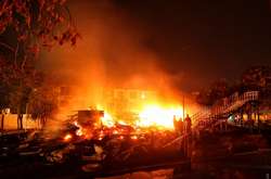 Пожежа в таборі в Одесі