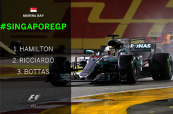 Формула-1. Історичну дощову вечірню гонку у Сінгапурі виграв Хемілтон