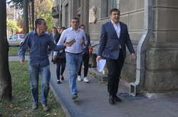 Саакашвілі висадився у центрі Києва