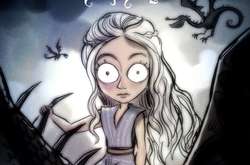 Иллюстрации к «Игре престолов», выполненные в стиле Тима Бертона