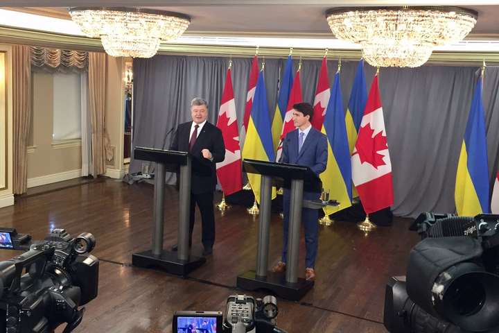 Порошенко і Трюдо домовилися про відкриття консульства України в Едмонтоні
