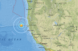 Біля Каліфорнії стався землетрус