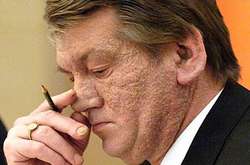 Віктор Ющенко після отруєння, 2004 рік