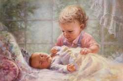 «Мамино счастье»: Очаровательные детишки в работах американского художника-самоучки