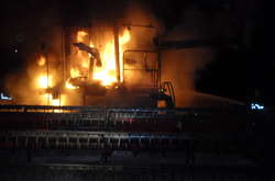 На Київщині рятувальники ліквідували загорання комбайна (фото)