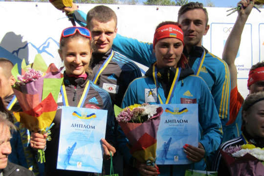 Змішану естафету на літньому чемпіонаті України з біатлону виграла команда Сум