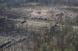 Выгоревшие склады в Калиновке с высоты птичьего полета: опубликованы фото 