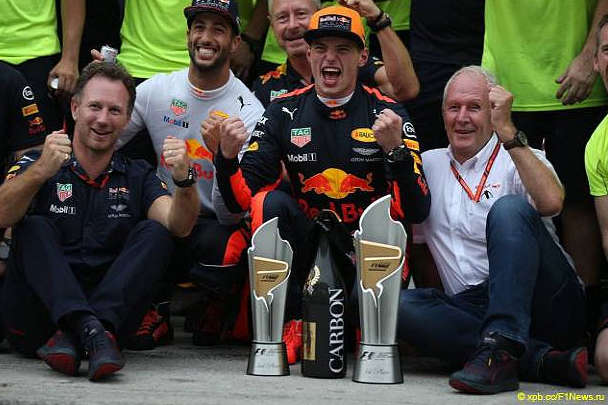 Формула-1. Ферстаппен здобув другу перемогу у кар'єрі, вигравши останній Гран Прі Малайзії