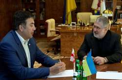 Михайло Саакашвілі та Ігор Коломойський