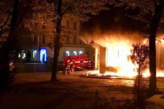 У Львові вночі згоріло відділення «Сбербанку»