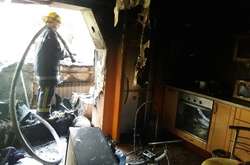 У багатоповерхівці на вулиці В'ячеслава Чорновола палав балкон