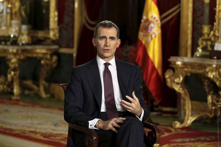 Король Іспанії відреагував на референдум в Каталонії