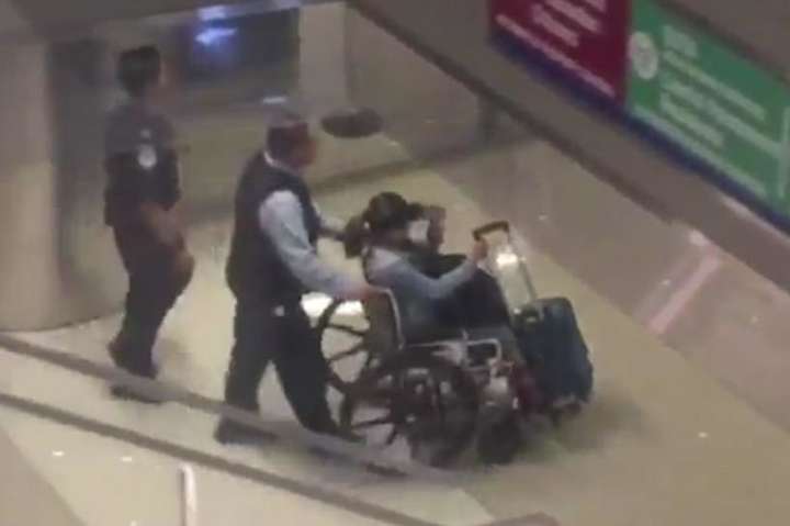 Подруга Паддока вернулась в США на инвалидной коляске (видео)