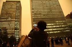 Ураган «Офелия»: небо над Великобританией окрасилось в апокалиптические цвета 