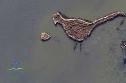 В Одеській області на лимані з'явився острів у формі птаха