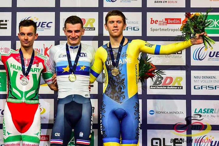Роман Гладиш завоював бронзу на чемпіонаті Європи з велотреку
