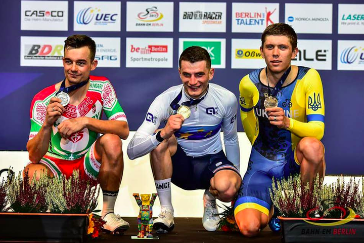 Гладиш завоював першу медаль для збірної України на чемпіонаті Європи з велотреку