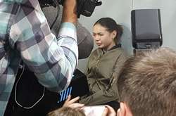 Олена Зайцева у залі суду