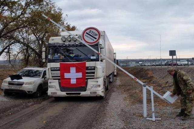 Швейцарія передала на Донбас гуманітарну допомогу на $150 тисяч