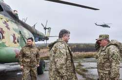 Порошенко з&rsquo;їздив на фронт