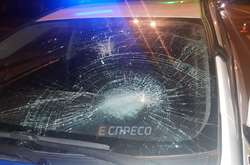 В Киеве автомобиль полиции сбил пешехода (фото)