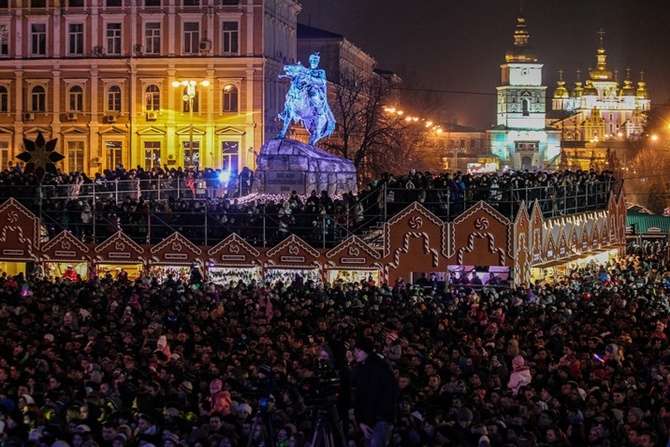 Новорічні гуляння на Софіївській площі у Києві коштуватимуть 150 тис. гривень