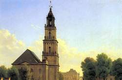 Гарнізонна церква в Потсдамі на картині 1827 року