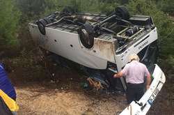 В Анталії перекинувся автобус з туристами