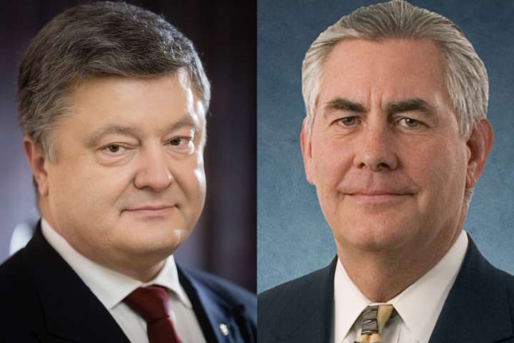 Порошенко та Тіллерсон провели телефонні переговори щодо миротворців на Донбасі