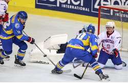 Молодіжна збірна України з хокею ледь не врятувала матч з Литвою