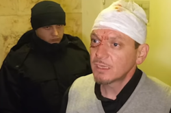 Пьяный священник после ДТП