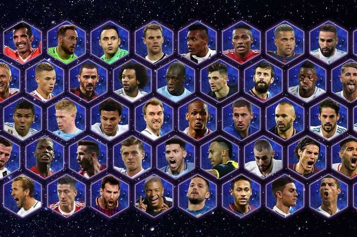 УЄФА назвав 50 претендентів на включення у команду року