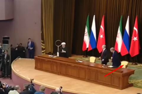Не рассчитал сил: Путин грохнул кресло президента Турции (видео)