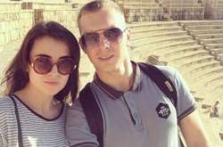  Оксана Евтеева с мужем&nbsp; 