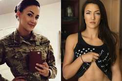 Очаровательные девушки в форме и без