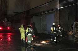 Рятувальники на місці пожежі