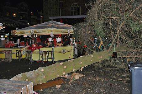 На різдвяному ярмарку в Німеччині впала ялинка: є постраждалі