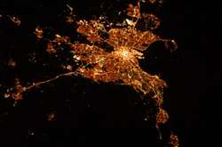 Вид з космосу: астронавт показав нічний Київ