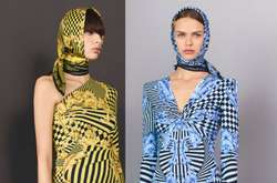 Барокко, бархат и винил: Донателла Версаче представила 20 образов из осенней пре-коллекции Versace