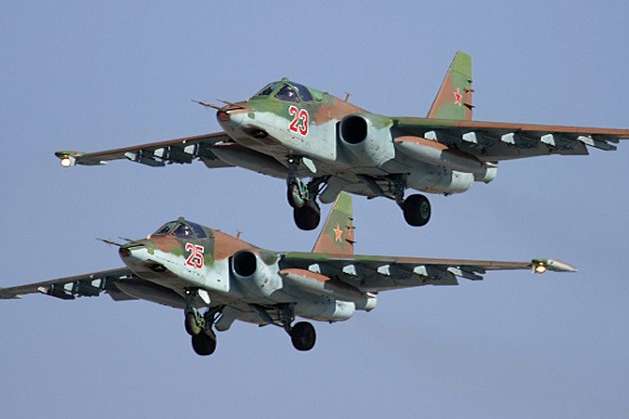 Винищувачі США перехопили два російські штурмовики Су-25 над Сирією