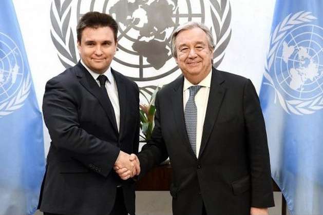 Клімкін обговорив з генсеком ООН перспективи введення миротворців на Донбас