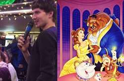 Один за всех героев: Парень мастерски спел песню из мультфильма «Красавицы и чудовища»