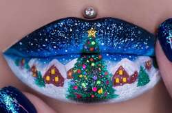 Новогодние пейзажи на губах: новый тренд взорвал соцсети