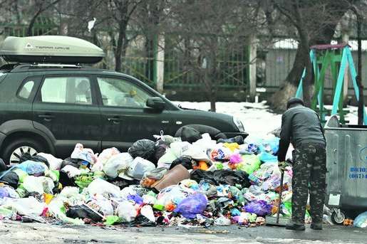 Неприятные последствия снегопада в Киеве