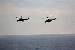 В районі АТО пройшли навчання вертолітників армійської авіації