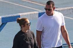 Дженнифер Лопес и Алекс Родригес вместе занимаются спортом